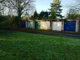 Garage in block, Lynwood Drive
