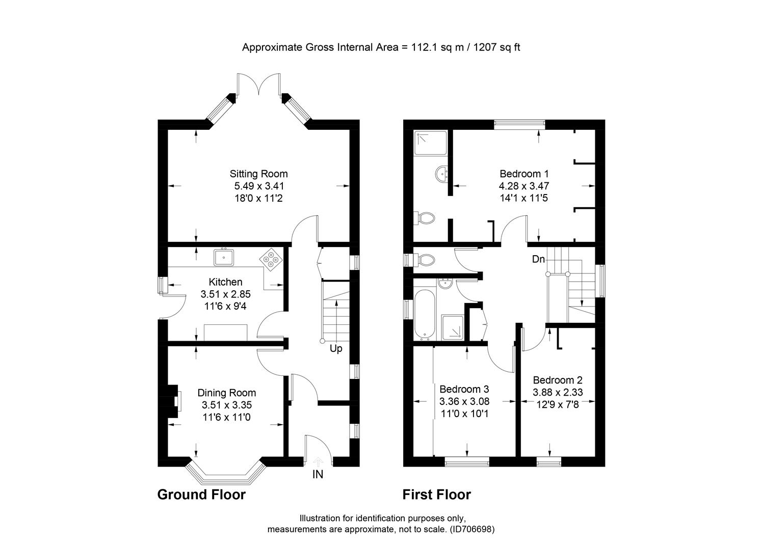 3 bedroom property for sale in Waterloo Road, Uxbridge £515,000