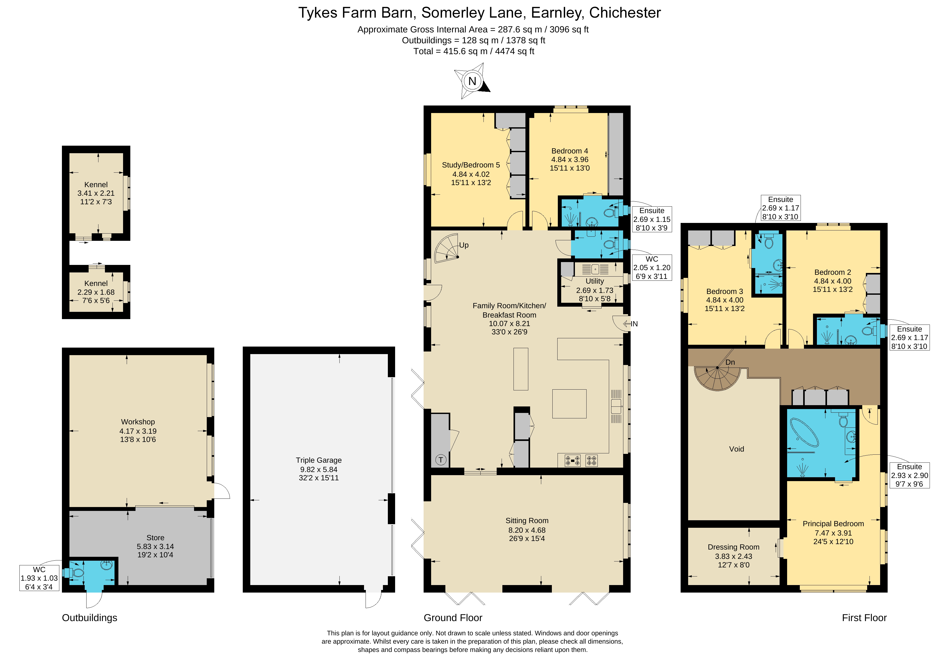 5 bedroom property for sale in Earnley, nr The Witterings, Chichester