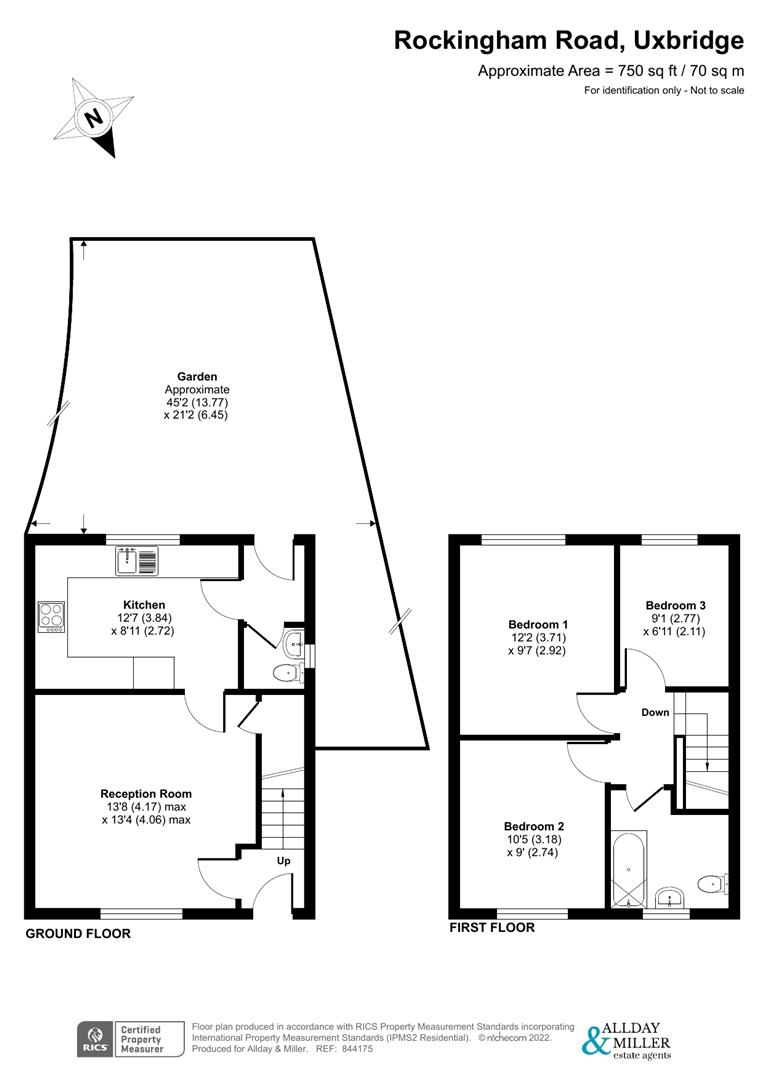 3 bedroom property for sale in Rockingham Road, Uxbridge £530,000