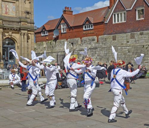 Morris dancing in York, England